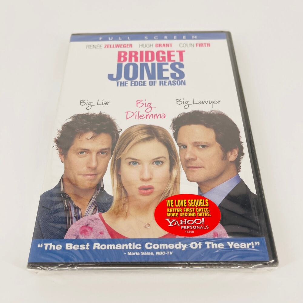 Bridget Jones: The Edge of Reason Renée Zellweger Hugh Grant Movie DVD - NWT
